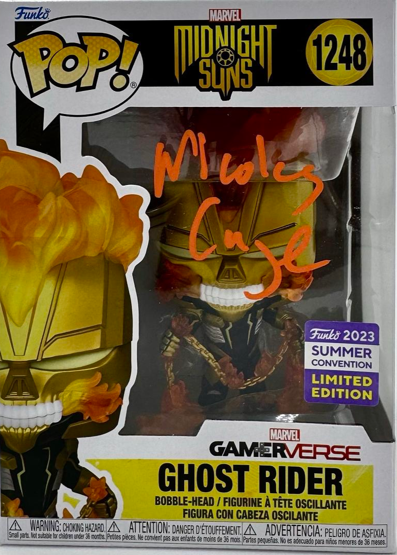 Nicholas Cage Signed Limited Edition Funko Pop #1248 (Ghost Rider Gamerverse) - Celebrity Authentics